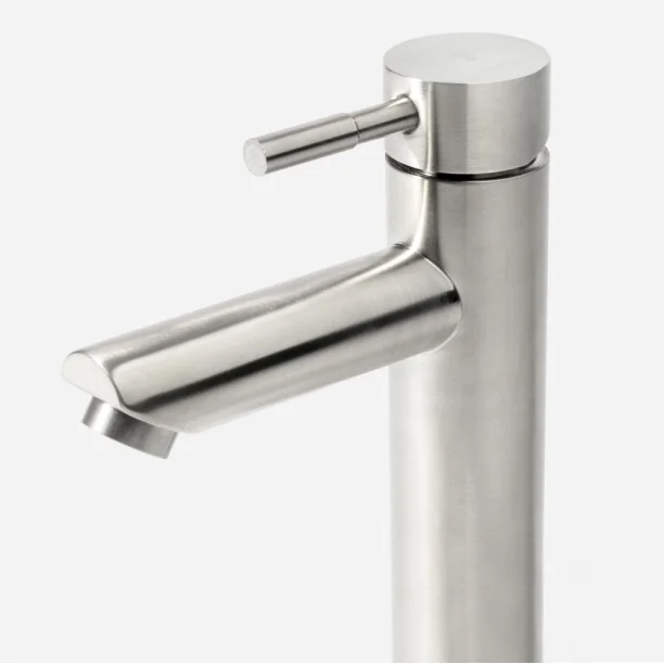 Torneira Monocomando Alta para Banheiro Inox (Lis Escovada) - Outlet Produto Torneira Monocomando Alta para Banheiro Inox (Lis Escovada) - Outlet