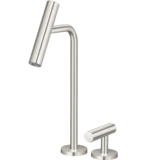 Produto Torneira Monocomando Alta para Banheiro (Lay Níquel Fosca) - Outlet