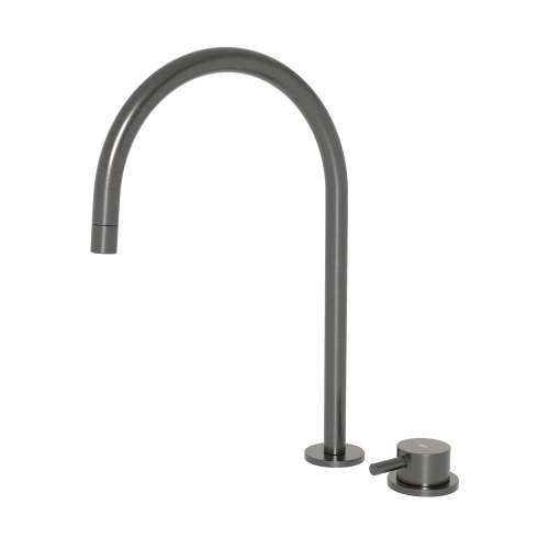 Torneira Monocomando Alta para Banheiro (Milos Grafite Fosca)