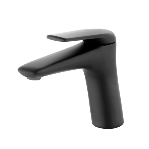 Torneira Monocomando Baixa para Banheiro (Beni Preta Fosca)