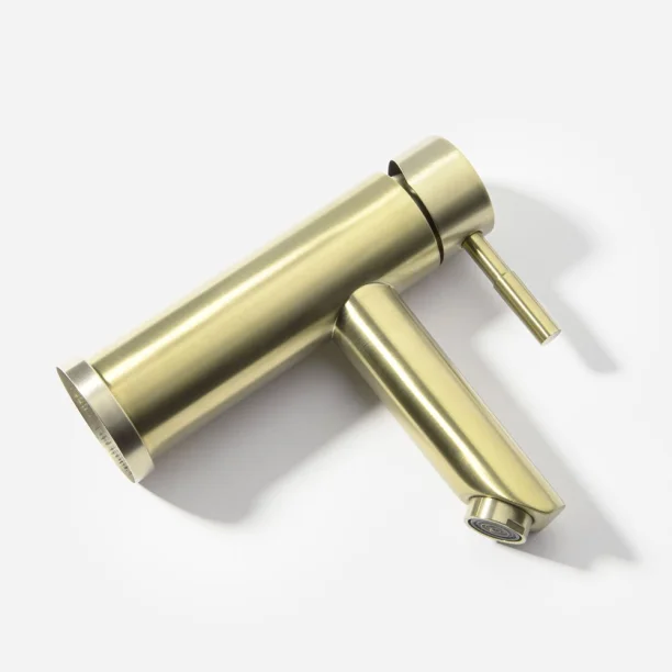 Torneira Monocomando Baixa para Banheiro Inox (Lis Ouro Fosca) - Outlet Produto Torneira Monocomando Baixa para Banheiro Inox (Lis Ouro Fosca) - Outlet