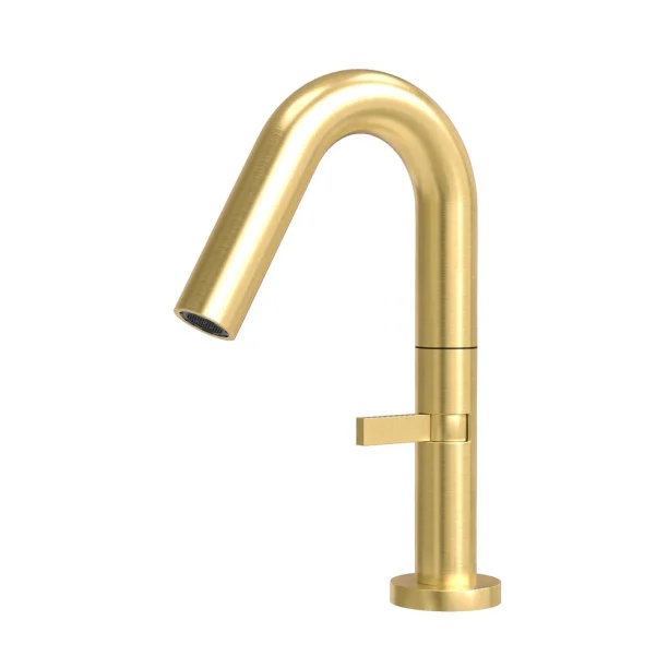 Produto Torneira Monocomando Baixa para Banheiro Inox (Tille Ouro Fosca) - Outlet