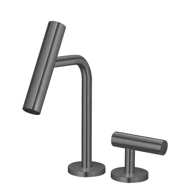 Torneira Monocomando Baixa para Banheiro (Lay Grafite Fosca) - Outlet Produto Torneira Monocomando Baixa para Banheiro (Lay Grafite Fosca) - Outlet