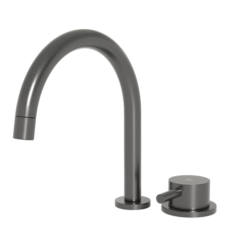 Torneira Monocomando Baixa para Banheiro (Milos Grafite Fosca)