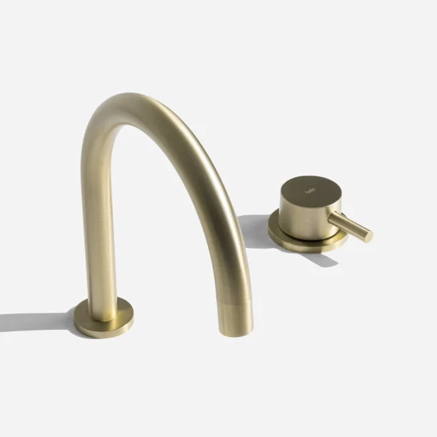 Torneira Monocomando Baixa para Banheiro (Milos Ouro Fosco) - Outlet Produto Torneira Monocomando Baixa para Banheiro (Milos Ouro Fosco) - Outlet