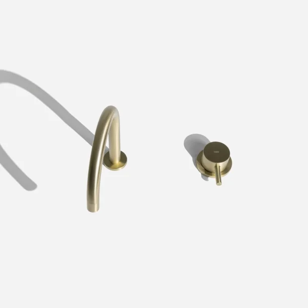 Torneira Monocomando Baixa para Banheiro (Milos Ouro Fosco) - Outlet Produto Torneira Monocomando Baixa para Banheiro (Milos Ouro Fosco) - Outlet