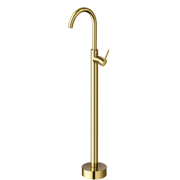 Torneira Monocomando de Piso para Banheira (Fiora Dourada) - Outlet Produto Torneira Monocomando de Piso para Banheira (Fiora Dourada) - Outlet