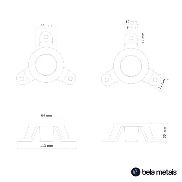 Torneira Monocomando de Piso para Banheira (Lena Escovada) - Outlet Produto Torneira Monocomando de Piso para Banheira (Lena Escovada) - Outlet
