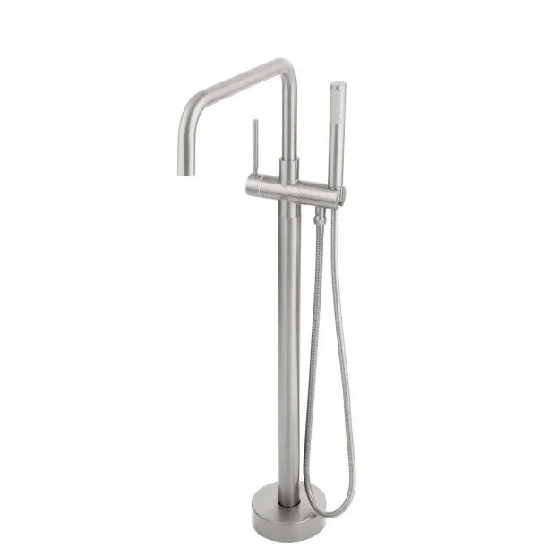 Torneira Monocomando de Piso para Banheira (Lena Escovada) - Outlet Produto Torneira Monocomando de Piso para Banheira (Lena Escovada) - Outlet