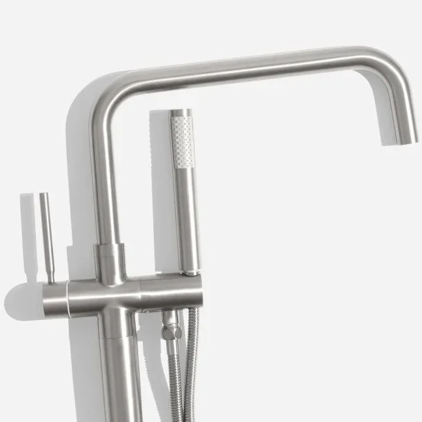 Torneira Monocomando de Piso para Banheira (Lena Escovada) - Outlet Produto Torneira Monocomando de Piso para Banheira (Lena Escovada) - Outlet