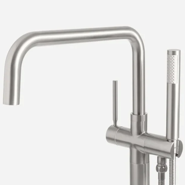 Torneira Monocomando de Piso para Banheira (Lena Escovada) - Outlet Produto Torneira Monocomando de Piso para Banheira (Lena Escovada) - Outlet