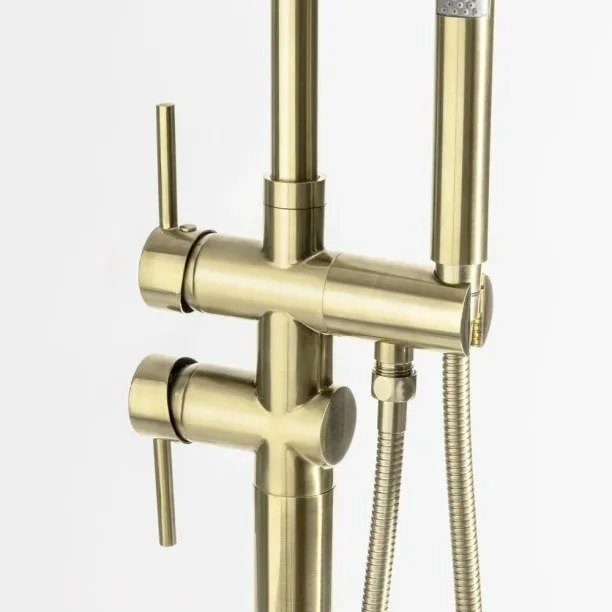 Torneira Monocomando de Piso para Banheira (Maule Ouro Fosca) - Outlet Produto Torneira Monocomando de Piso para Banheira (Maule Ouro Fosca) - Outlet