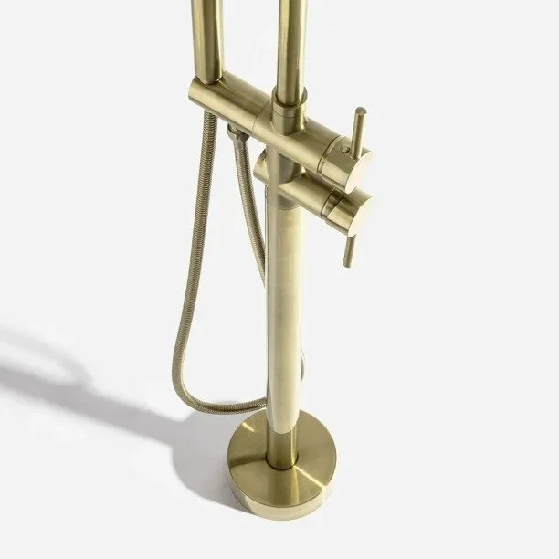 Torneira Monocomando de Piso para Banheira (Maule Ouro Fosca) - Outlet Produto Torneira Monocomando de Piso para Banheira (Maule Ouro Fosca) - Outlet