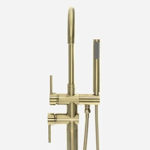 Torneira Monocomando de Piso para Banheira (Maule Ouro Fosca) - Outlet Produto Torneira Monocomando de Piso para Banheira (Maule Ouro Fosca) - Outlet