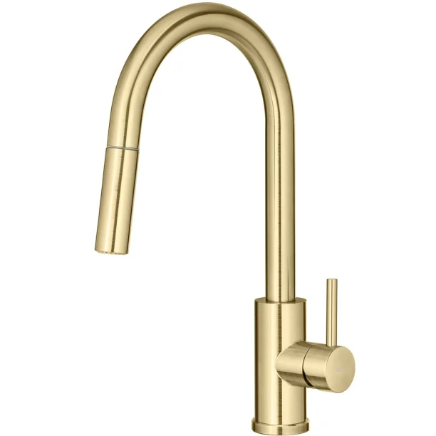 Produto Torneira Monocomando Gourmet de Cozinha Inox (Maldivas Dourada Fosca) - Outlet
