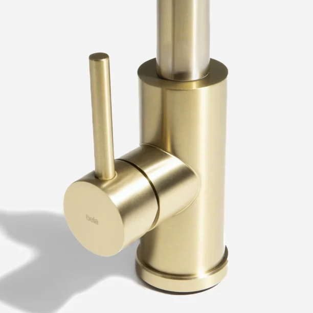 Produto Torneira Monocomando Gourmet de Cozinha Inox (Maldivas Dourada Fosca) - Outlet