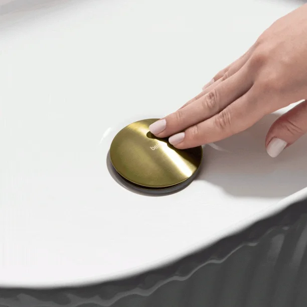 Produto Válvula Click de Inox para Cubas (Dourada Fosca)
