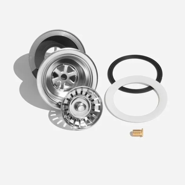 Válvula Inox para Cuba Cozinha 4 1/2" com Tampa (Escovada) - Outlet Produto Válvula Inox para Cuba Cozinha 4 1/2" com Tampa (Escovada) - Outlet