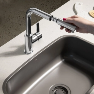 Torneira Monocomando Gourmet de Cozinha (Chipre Cromada)