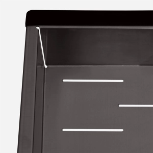 Cesto Escorredor Inox para Cuba Workstation 36x23 cm (Grafite Fosco)