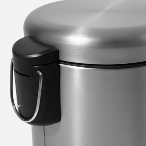 Lixeira Redonda com Pedal 12 Litros (Escovada)