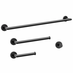 Kit de Acessórios para Banheiro Inox (Monet Preto Fosco)