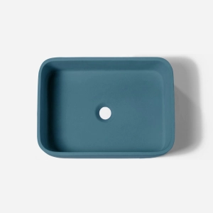 Cuba de Banheiro Concreto Apoio Retangular 42 cm (Tessa Caribe)