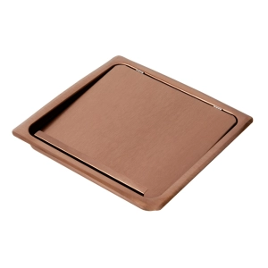 Lixeira Embutida de Cozinha Inox Quadrada 5 Litros (Rosé Gold Fosca) - Outlet Produto Lixeira Embutida de Cozinha Inox Quadrada 5 Litros (Rosé Gold Fosca) - Outlet