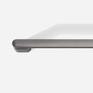 Puxador para M&oacute;vel Al&ccedil;a Sobrepor 128 mm Zamac (Memphis Grafite Fosco) - Outlet