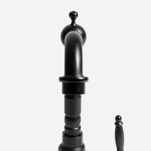 Torneira Monocomando Retr&ocirc; Alta para Banheiro (Douro Preta Fosca)