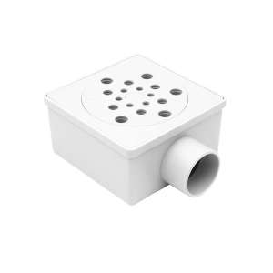 Ralo Seco Sifonado com Fecho 10x10 cm (Branco)