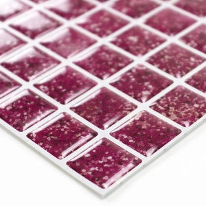 Produto Pastilhas Adesivas Resinadas Quadrada (Glitter Pink)
