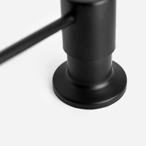 Dosador para Detergente Embutido Inox 500 ml (Flat Preto Fosco)