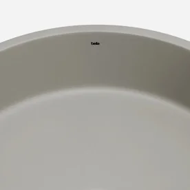 Produto Cuba de Banheiro Concreto Apoio Redonda 39 cm (Oso Marfim)