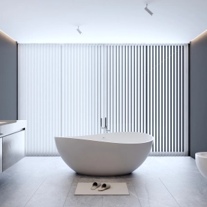 Banheira de Imersão Solid Surface 160 cm (Bremen Branca)