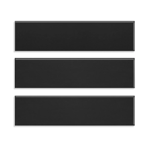 Pastilhas Cer&acirc;micas Colors 6x24 cm (Black Mate)