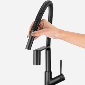 Torneira Monocomando Gourmet de Cozinha (Venice Preta Fosca)