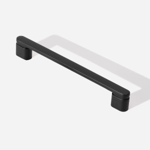 Puxador para M&oacute;vel Al&ccedil;a Sobrepor 160 mm Zamac (Memphis Preto Fosco) - Outlet