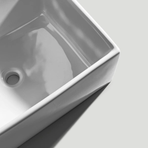 Cuba Fazenda de Cozinha Lou&ccedil;a Retangular 55x41 cm (Amalfi Branca)