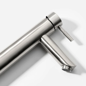 Torneira Monocomando Alta para Banheiro Inox (Lis Escovada)