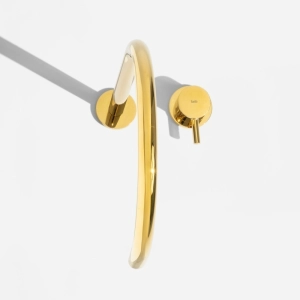 Torneira Monocomando Alta para Banheiro (Milos Dourada)