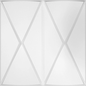 Placa 3D Dubai Auto Adesivo 50x50 cm (Branco)