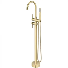 Torneira Monocomando de Piso para Banheira (Maule Dourada Fosca) - Outlet Produto Torneira Monocomando de Piso para Banheira (Maule Dourada Fosca) - Outlet