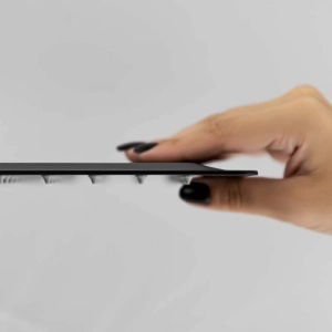 Ducha de Inox Quadrada 20x20 cm de Teto (Preta Fosca)