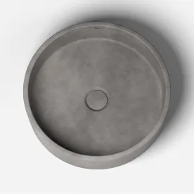 Cuba de Banheiro Concreto Apoio Redonda 39 cm (Oso Cemento) Produto Cuba de Banheiro Concreto Apoio Redonda 39 cm (Oso Cemento)