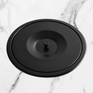 Lixeira Embutida de Cozinha Inox Redonda 5 Litros (Preta Fosca) - Outlet