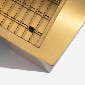 Grade Aramada Inox 77x38 cm (Dourada | Ouro Fosca)