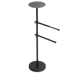 Toalheiro de Piso em Inox (Donatello Preto Fosco)