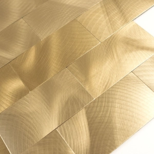 Pastilhas Adesivas Metálicas (Brick Gold)