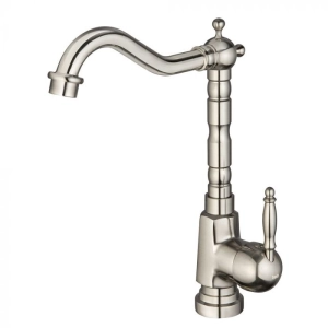 Torneira Monocomando Retr&ocirc; Alta para Banheiro (Douro N&iacute;quel Fosca)